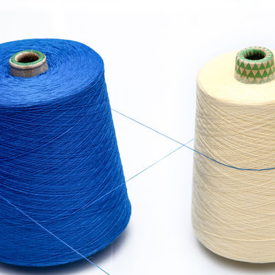टेनेसिटी गारमेंट 210D वेफ्ट पॉलिएस्टर यार्न 75D 402 RING SPUN मोनोफिलामेंट यार्न